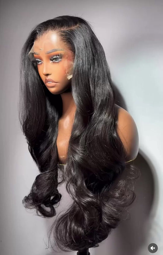 26 inches Body wave Glueless Wig | 100% luxury Human Hair | 320% Density | 13X4 frontal